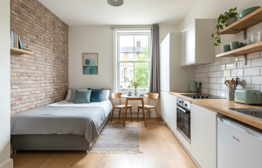 studio flat a londra