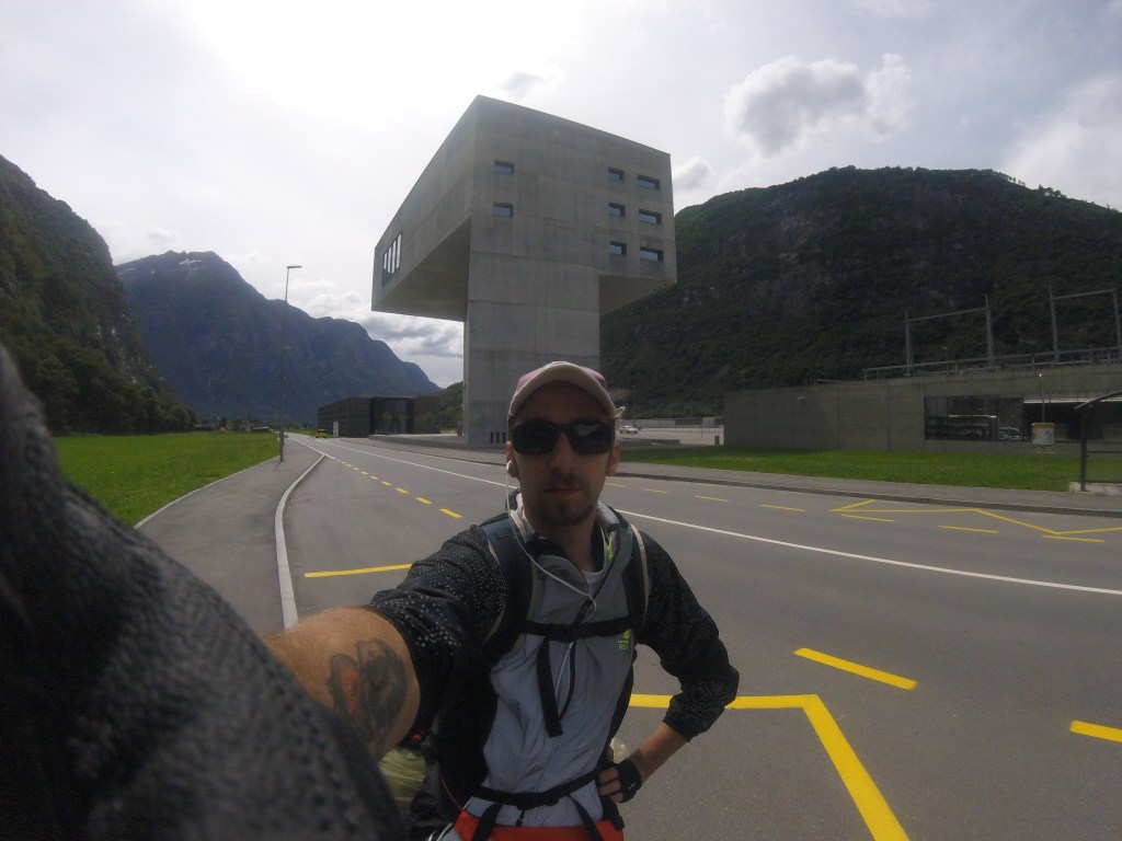 Io durante la mia pedalata in solitaria